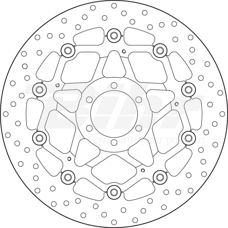 APRILIA 1000 TUONO 03 - DISCO FLOTANTE DELANTERO BREMBO APRILIA 1000 TUONO 03 - DISCO FLOTANTE DELANTERO BREMBO